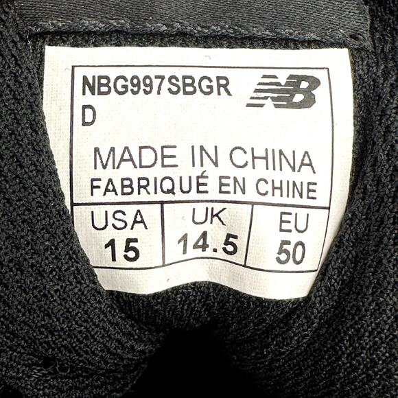 New Balance 997G Sneakers Men\'s 15 D Black Waterproof Spikeless Golf Shoes main image 8